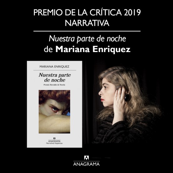 Nuestra parte de noche' recibe el Premio de la Crítica 2019 en la categoría  de Narrativa - Editorial Anagrama