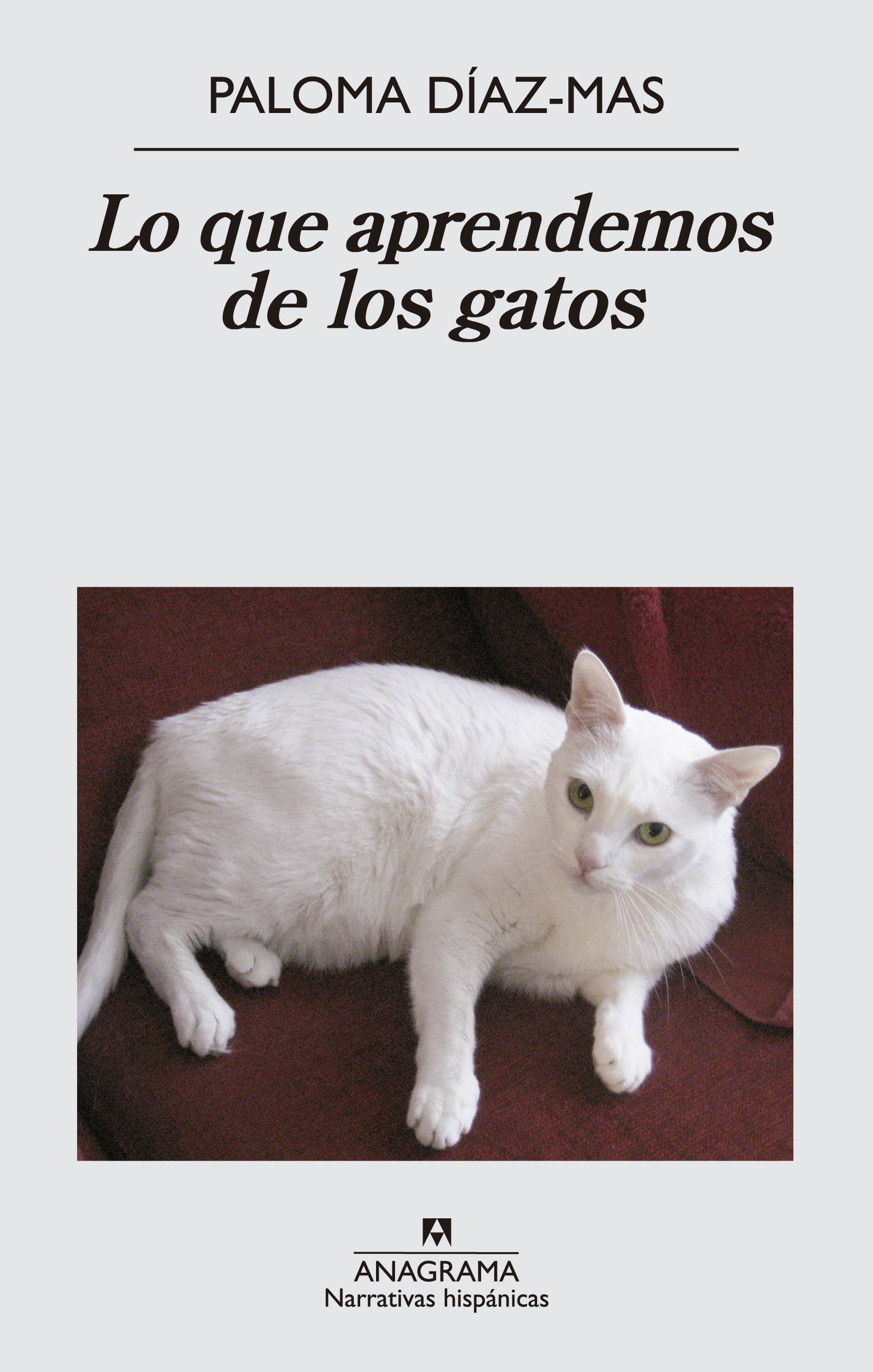 Lo que aprendemos los gatos Díaz-Mas, - 978-84-339-9780-7 - Editorial Anagrama
