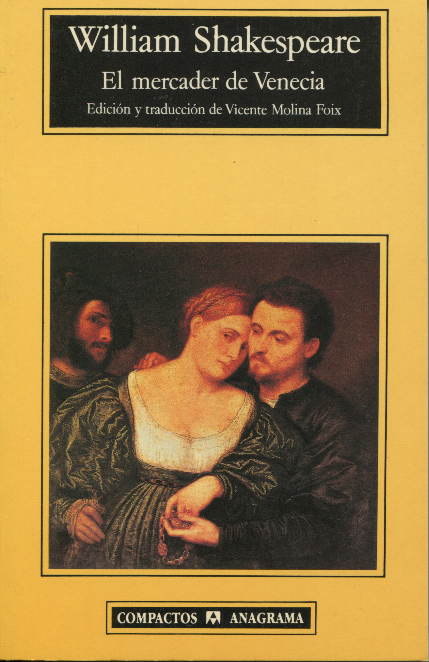 El mercader de Venecia - Shakespeare, William - 978-84-339-2081-2 - Editorial Anagrama